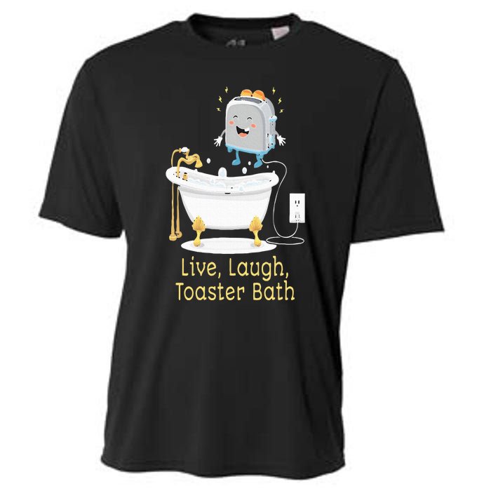 Mandatoryfunday Live Laugh Toaster Bath Cooling Performance Crew T-Shirt