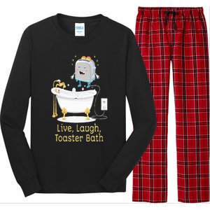 Mandatoryfunday Live Laugh Toaster Bath Long Sleeve Pajama Set