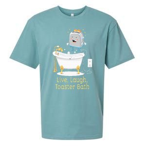 Mandatoryfunday Live Laugh Toaster Bath Sueded Cloud Jersey T-Shirt