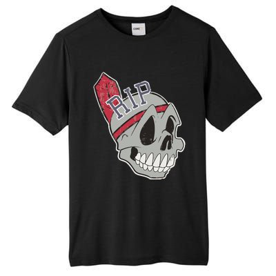 Long Live The Chief Distressed Cleveland Baseball Tall Fusion ChromaSoft Performance T-Shirt