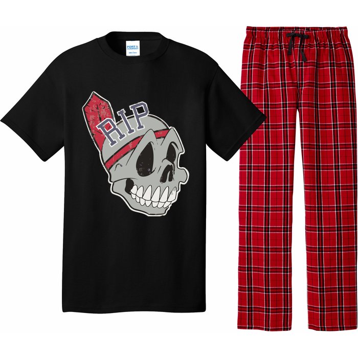 Long Live The Chief Distressed Cleveland Baseball Pajama Set