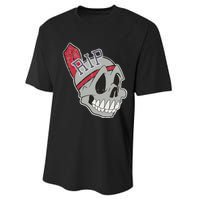 Long Live The Chief Distressed Cleveland Baseball Performance Sprint T-Shirt