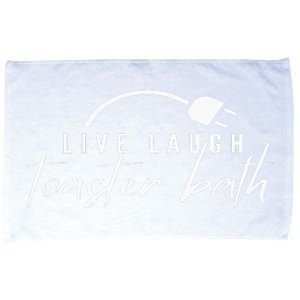 live laugh toaster bath Microfiber Hand Towel