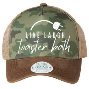 Live Laugh Toaster Bath Legacy Tie Dye Trucker Hat