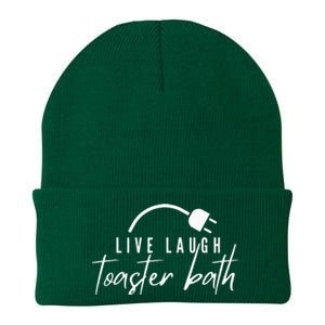 Live Laugh Toaster Bath Knit Cap Winter Beanie