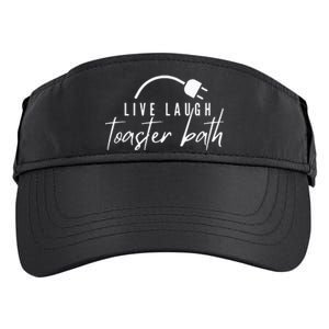 Live Laugh Toaster Bath Adult Drive Performance Visor