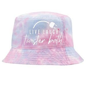 Live Laugh Toaster Bath Tie-Dyed Bucket Hat