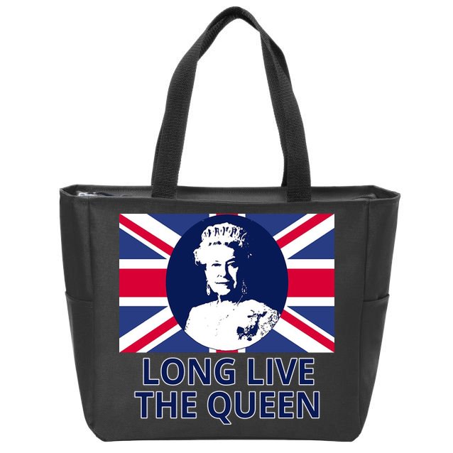 Long Live The Queen Elizabeth Zip Tote Bag