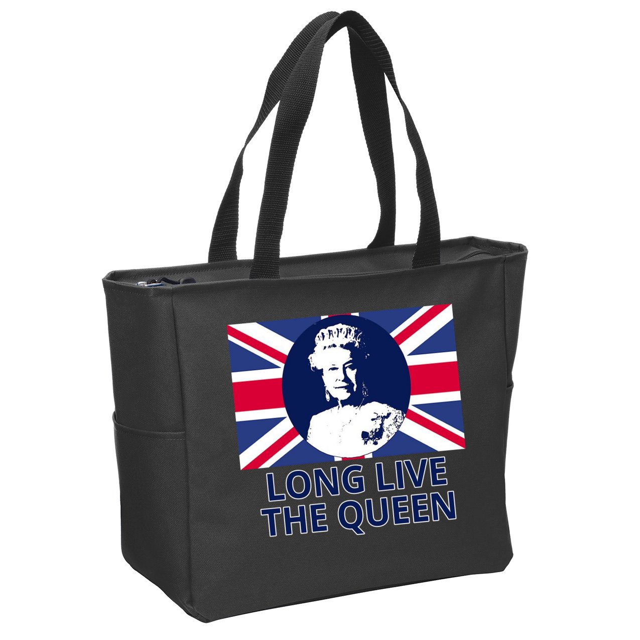 Long Live The Queen Elizabeth Zip Tote Bag