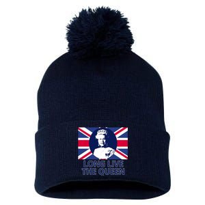 Long Live The Queen Elizabeth Pom Pom 12in Knit Beanie