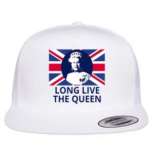 Long Live The Queen Elizabeth Flat Bill Trucker Hat