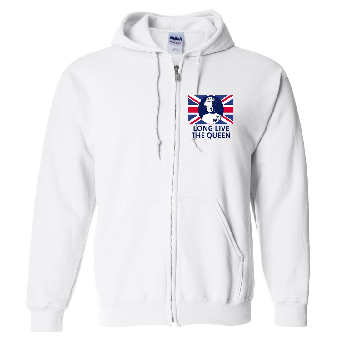 Long Live The Queen Elizabeth Full Zip Hoodie