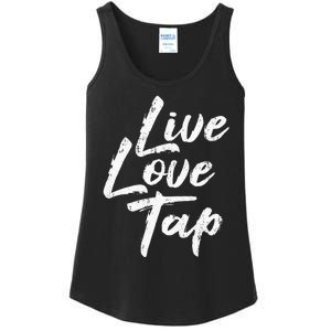 Live Love Tap Tap Dancing Tap Dancer Tap Dance Teacher Ladies Essential Tank