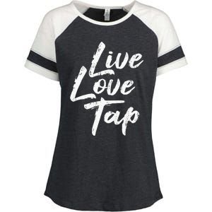 Live Love Tap Tap Dancing Tap Dancer Tap Dance Teacher Enza Ladies Jersey Colorblock Tee