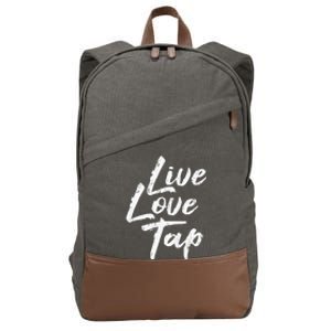 Live Love Tap Tap Dancing Tap Dancer Tap Dance Teacher Cotton Canvas Backpack