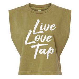 Live Love Tap Tap Dancing Tap Dancer Tap Dance Teacher Garment-Dyed Women's Muscle Tee