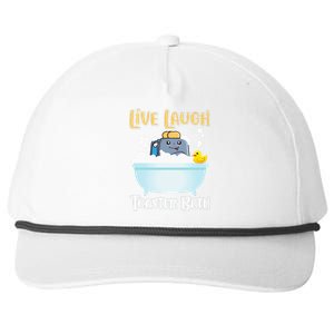 Live Laugh Toaster Bath Snapback Five-Panel Rope Hat