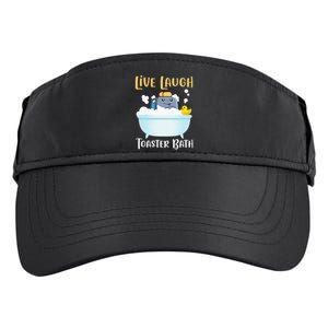 Live Laugh Toaster Bath Adult Drive Performance Visor