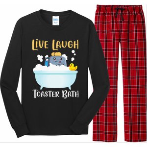 Live Laugh Toaster Bath Long Sleeve Pajama Set