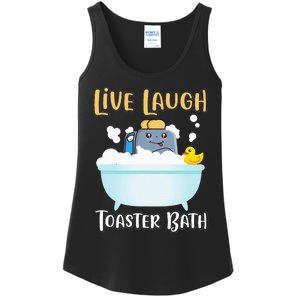 Live Laugh Toaster Bath Ladies Essential Tank