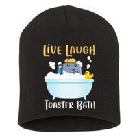 Live Laugh Toaster Bath Short Acrylic Beanie