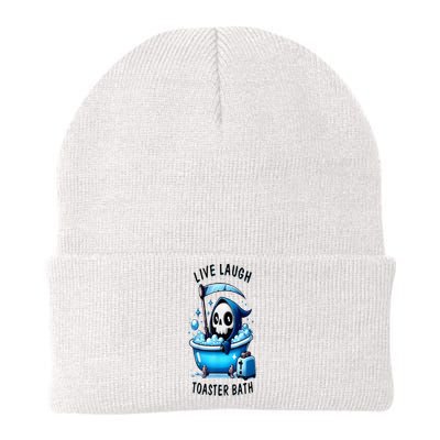 Live Laugh Toaster Bath Skeleton Knit Cap Winter Beanie