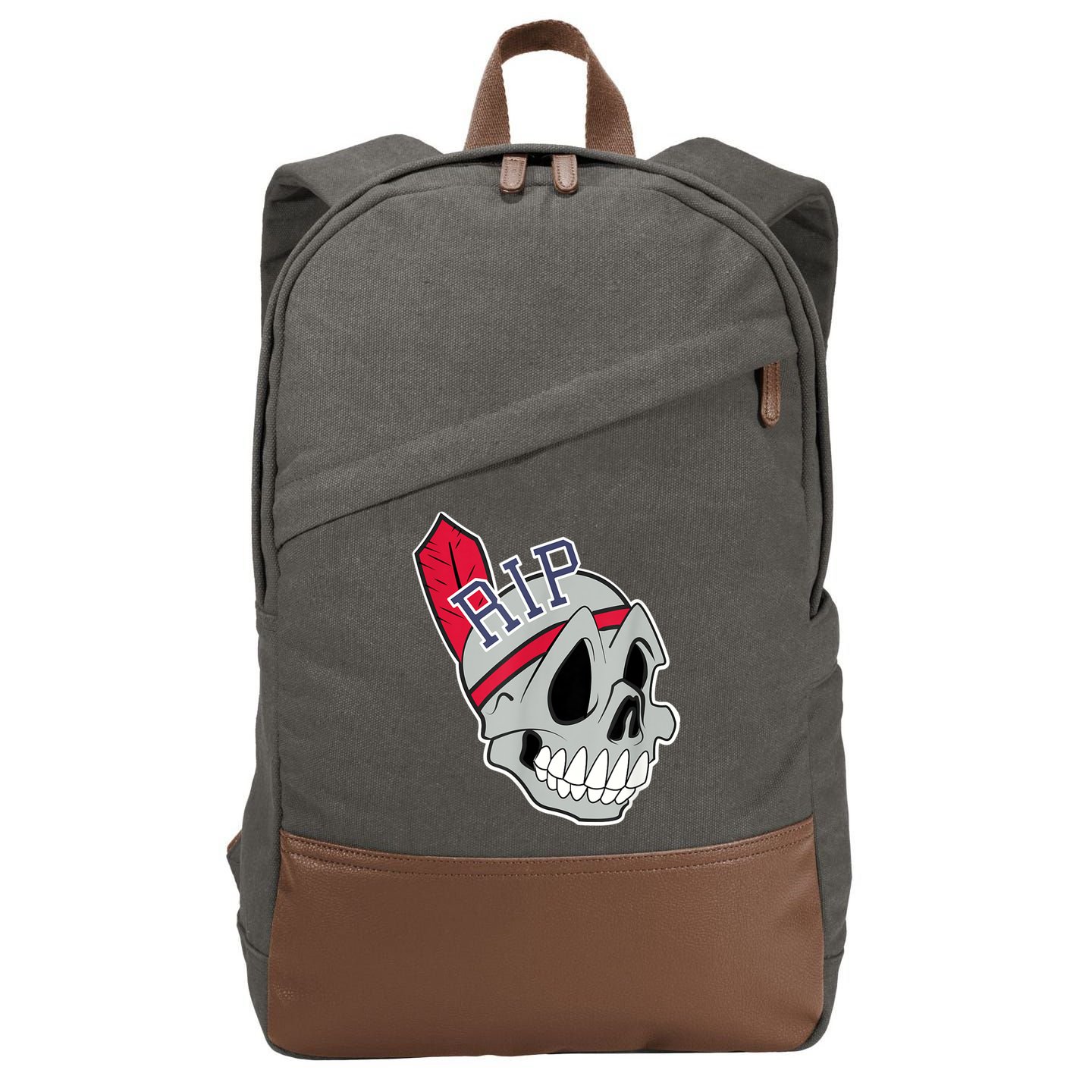 Long Live The Chief Cleveland Baseball Cotton Canvas Backpack