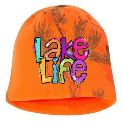 Lake Life Travel Lover Adventurer Lake Life Wildlife Vacation Kati - Camo Knit Beanie