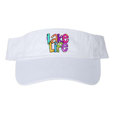 Lake Life Travel Lover Adventurer Lake Life Wildlife Vacation Valucap Bio-Washed Visor