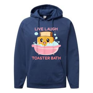 Live Laugh Toaster Bath Performance Fleece Hoodie