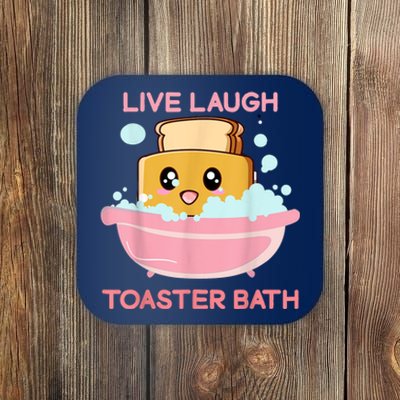 Live Laugh Toaster Bath Coaster