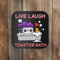 Live Laugh Toaster Bath Coaster