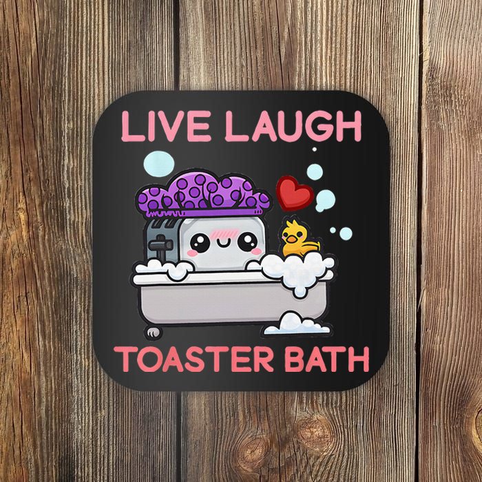 Live Laugh Toaster Bath Coaster