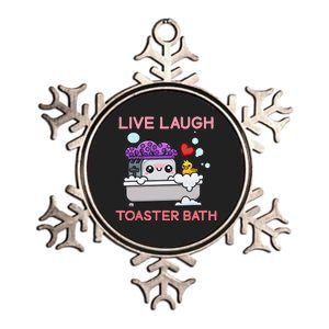 Live Laugh Toaster Bath Metallic Star Ornament