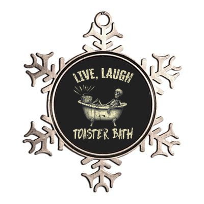 Live Laugh Toaster Bath Skeleton Bathroom Metallic Star Ornament