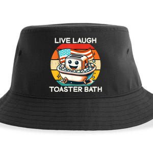 Live Laugh Toaster Bath Sustainable Bucket Hat