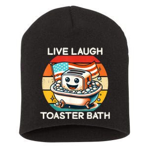 Live Laugh Toaster Bath Short Acrylic Beanie