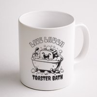 Live Laugh Toaster Bath Vintage Funny Toaster Coffee Mug