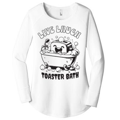 Live Laugh Toaster Bath Vintage Funny Toaster Women's Perfect Tri Tunic Long Sleeve Shirt