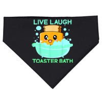 Live Laugh Toaster Bath USA-Made Doggie Bandana