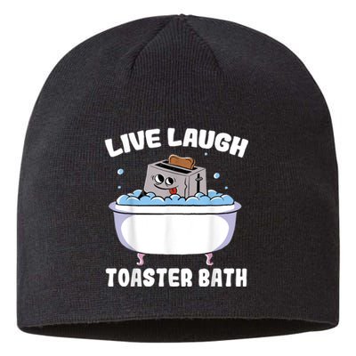 Live Laugh Toaster Bath Sustainable Beanie