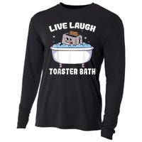 Live Laugh Toaster Bath Cooling Performance Long Sleeve Crew