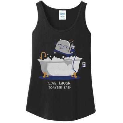 Live Laugh Toaster Bath Ladies Essential Tank