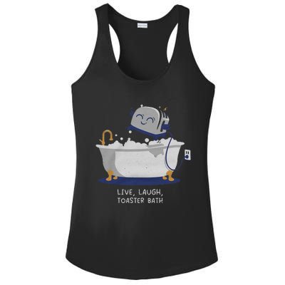 Live Laugh Toaster Bath Ladies PosiCharge Competitor Racerback Tank