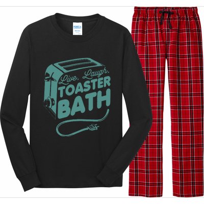 Live Laugh Toaster Bath Happiness Optimism Long Sleeve Pajama Set