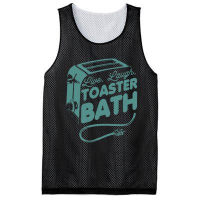 Live Laugh Toaster Bath Happiness Optimism Mesh Reversible Basketball Jersey Tank