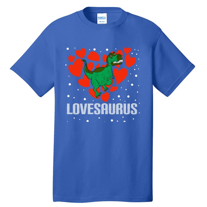 Lovesaurus Love Tgiftrex Dinosaur Heart Valentine's Day Cool Gift Tall T-Shirt