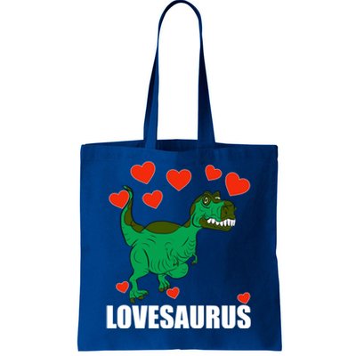 Lovesaurus Love Tgiftrex Dinosaur Heart Valentine's Day Gift Tote Bag