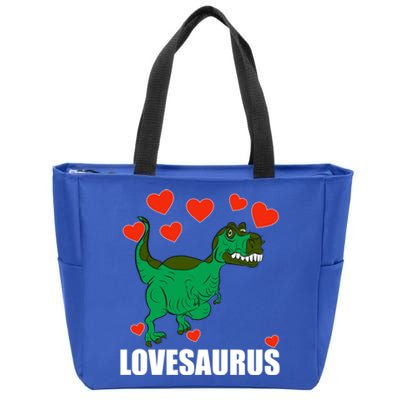 Lovesaurus Love Tgiftrex Dinosaur Heart Valentine's Day Gift Zip Tote Bag