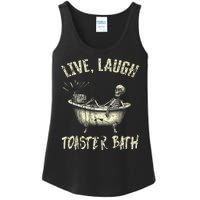 Live Laugh Toaster Bath Skeleton Bathroom Ladies Essential Tank